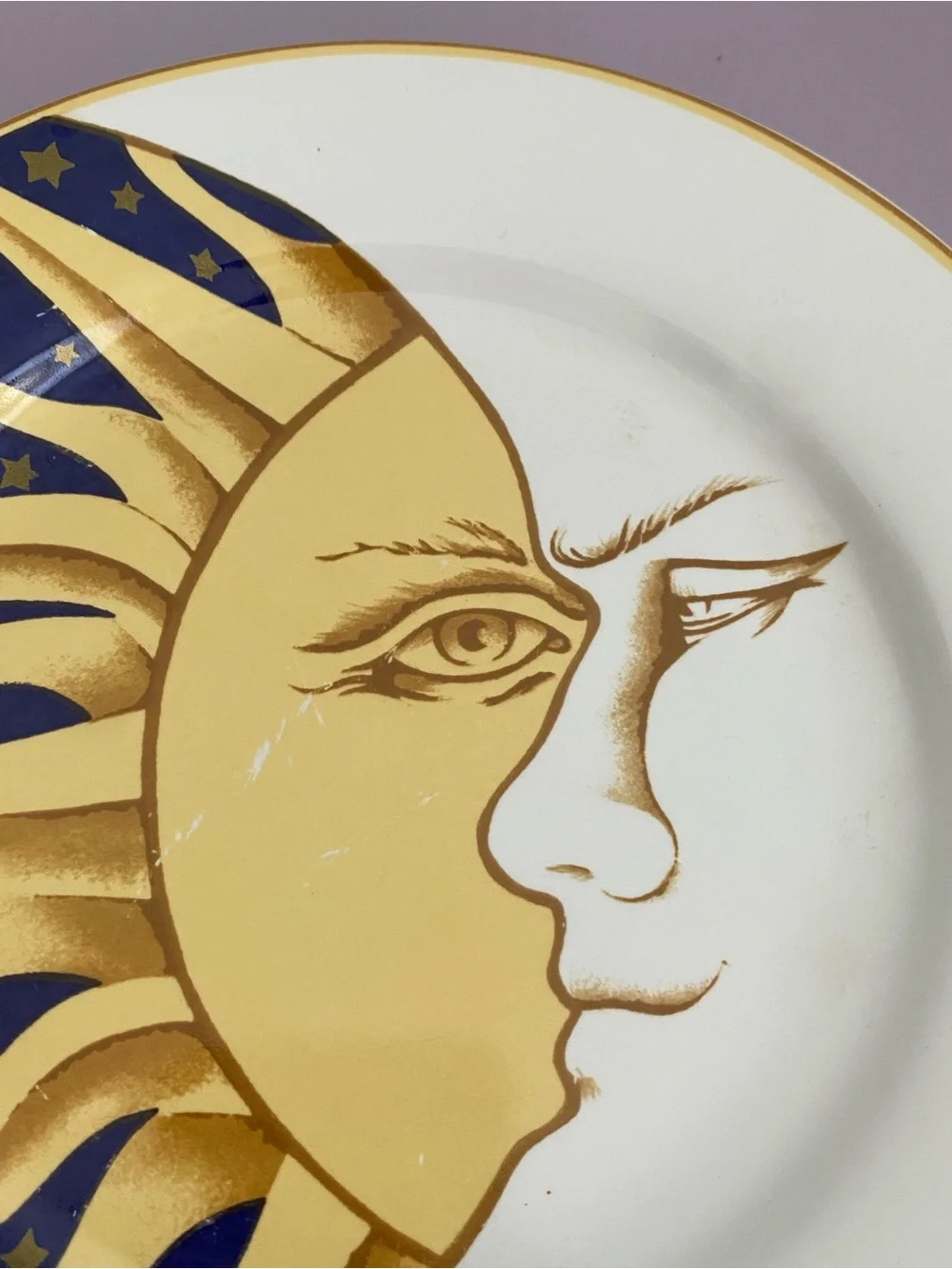 Vintage 1993 Vitromaster Galaxy Celestial Salad Plate